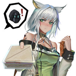 This is a pixiv picture whose title is 死鬼，你能别再早餐吃速食了吗.