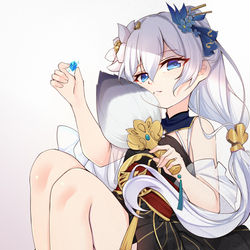 This is a pixiv picture whose title is 德丽莎 观星.