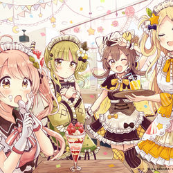 This is a pixiv picture whose title is メルヘン世界のウェイトレス.