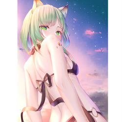 This is a pixiv picture whose title is 夏天的风.