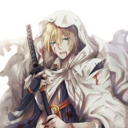 This is a pixiv picture whose title is 戰損.
