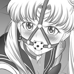 This is a pixiv picture whose title is ボールギャグ 月野うさぎ.