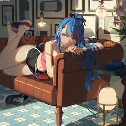 This is a pixiv picture whose title is Stay at home.