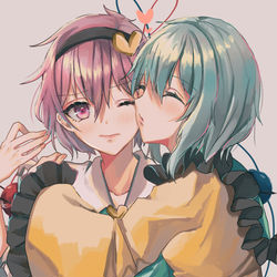 This is a pixiv picture whose title is 古明地姉妹.