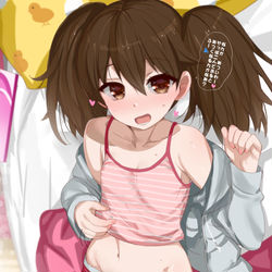 This is a pixiv picture whose title is 部屋着の龍驤ちゃん.