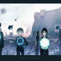 This is a pixiv picture whose title is ワールドトリガー.