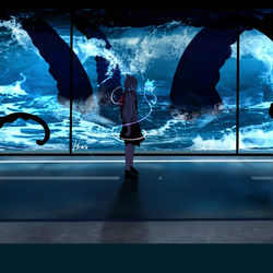 This is a pixiv picture whose title is 深海色.