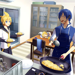This is a pixiv picture whose title is チャーハン作るよ！.