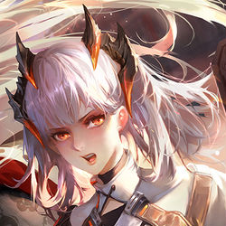 This is a pixiv picture whose title is アークナイツバトルイラコン-塞雷娅.