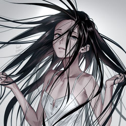 This is a pixiv picture whose title is 染まらないで.