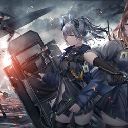 This is a pixiv picture whose title is Battlefield.