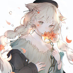 This is a pixiv picture whose title is flower.