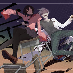 This is a pixiv picture whose title is 扇.