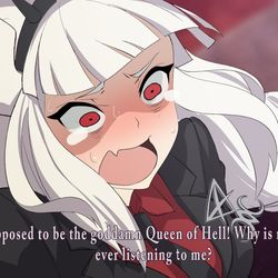 This is a pixiv picture whose title is 余は地獄の女王だぞ！！ なぜ誰も話を聞かんのか！？.