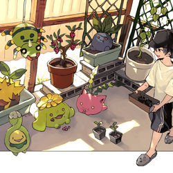 This is a pixiv picture whose title is ポケモンまみれ.