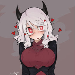 This is a pixiv picture whose title is Helltaker.
