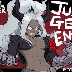 This is a pixiv picture whose title is ジャッジメント！.