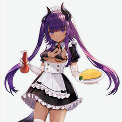 This is a pixiv picture whose title is 褐色メイド.