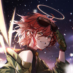 This is a pixiv picture whose title is Exusiai.