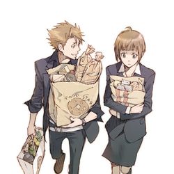 This is a pixiv picture whose title is 買い出し.