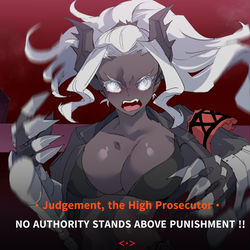 This is a pixiv picture whose title is Judgement.