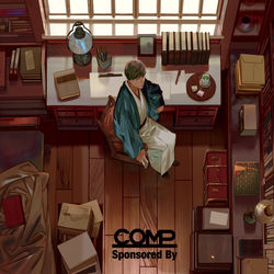 This is a pixiv picture whose title is 或る文筆家の書斎.