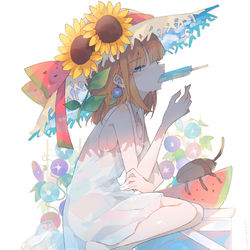 This is a pixiv picture whose title is なつ.