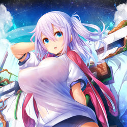 This is a pixiv picture whose title is A.D.3500 プール掃除係.