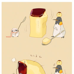 This is a pixiv picture whose title is プリンの日.