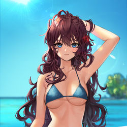This is a pixiv picture whose title is 一ノ瀬志希.
