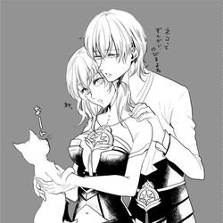 This is a pixiv picture whose title is 二人に増えたベレスベレト先生とディミトリくん漫画.