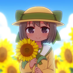 This is a pixiv picture whose title is 剣と花の都.