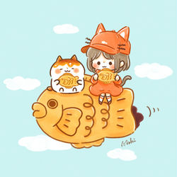 This is a pixiv picture whose title is 空中さんぽ.