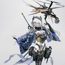This is a pixiv picture whose title is 鷹狩.