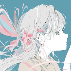 This is a pixiv picture whose title is 髪飾り、描いた。.