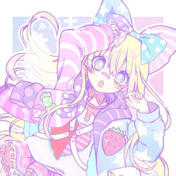 This is a pixiv picture whose title is くらうんぴーす.