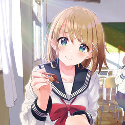 This is a pixiv picture whose title is 「あ～ん...」.