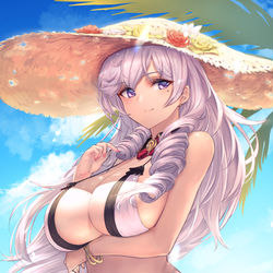 This is a pixiv picture whose title is 水着アルジェリー.