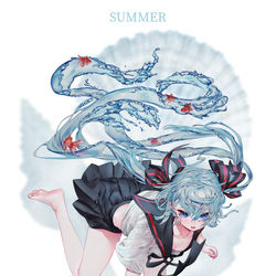 This is a pixiv picture whose title is bottle miku.