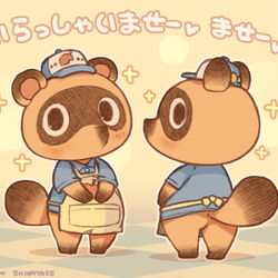 This is a pixiv picture whose title is まめきちとつぶきち.