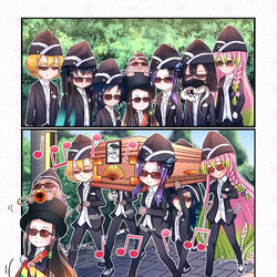 This is a pixiv picture whose title is 棺桶ダンス.