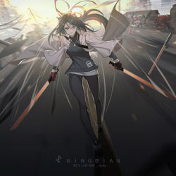 This is a pixiv picture whose title is 德克萨斯.