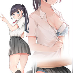 This is a pixiv picture whose title is 制服女の子.