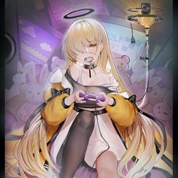 This is a pixiv picture whose title is 病弱引きこもり天使さん〜.