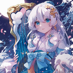 This is a pixiv picture whose title is 观星.