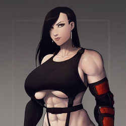 This is a pixiv picture whose title is Tifa (Shirogane).