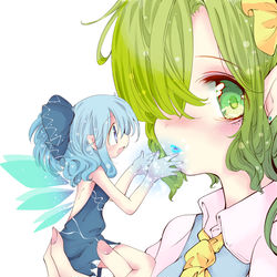 This is a pixiv picture whose title is 氷精のくちづけ.