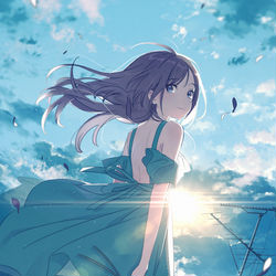 This is a pixiv picture whose title is 朝がくる.