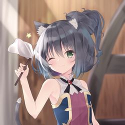 This is a pixiv picture whose title is お掃除キャルちゃん☺️.