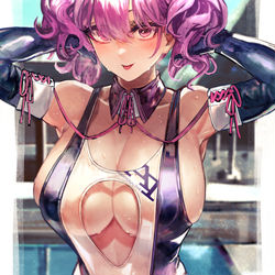 This is a pixiv picture whose title is ピンクはいんらんだからスケベな水着も着こなせる.